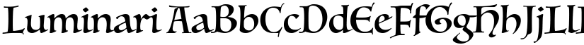 Luminari font