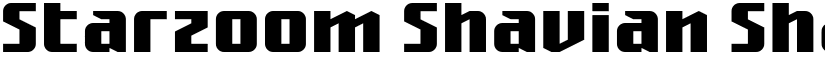 Starzoom Shavian Shavian font
