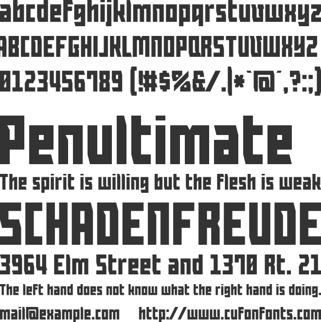 Metadannye font preview