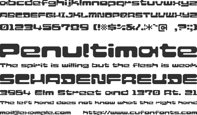 Audio Nugget font preview