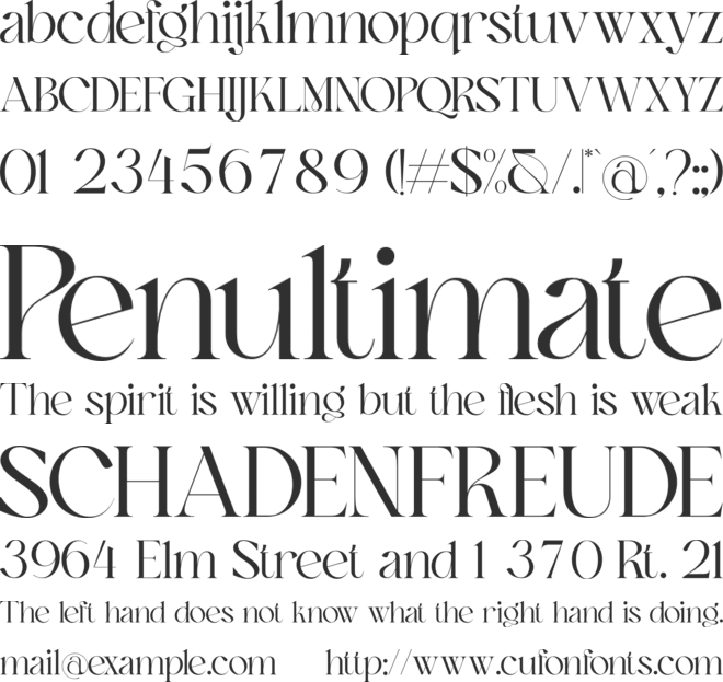 Peach Chery font preview