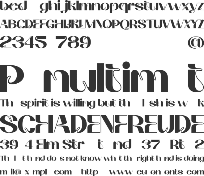 HYPOTHALAMUS font preview