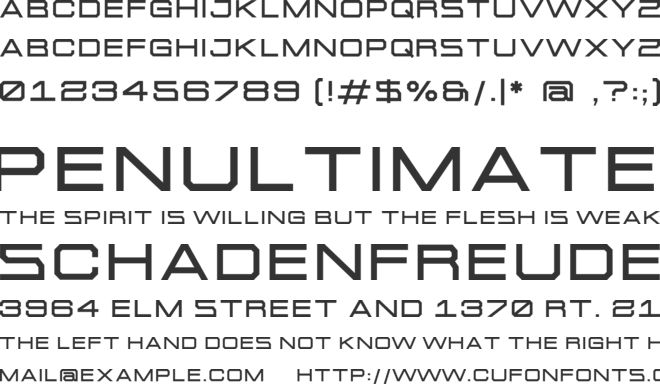 Talex font preview
