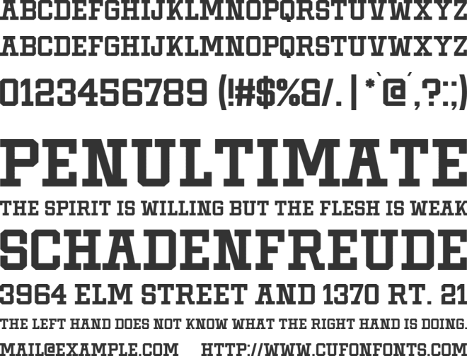 Shine More font preview