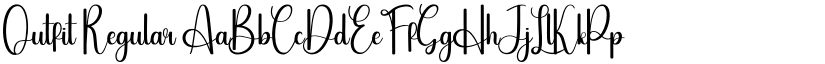 Outfit Regular font
