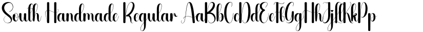 South Handmade Regular font