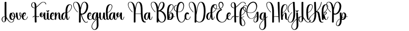 Love Friend Regular font