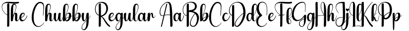 The Chubby Regular font