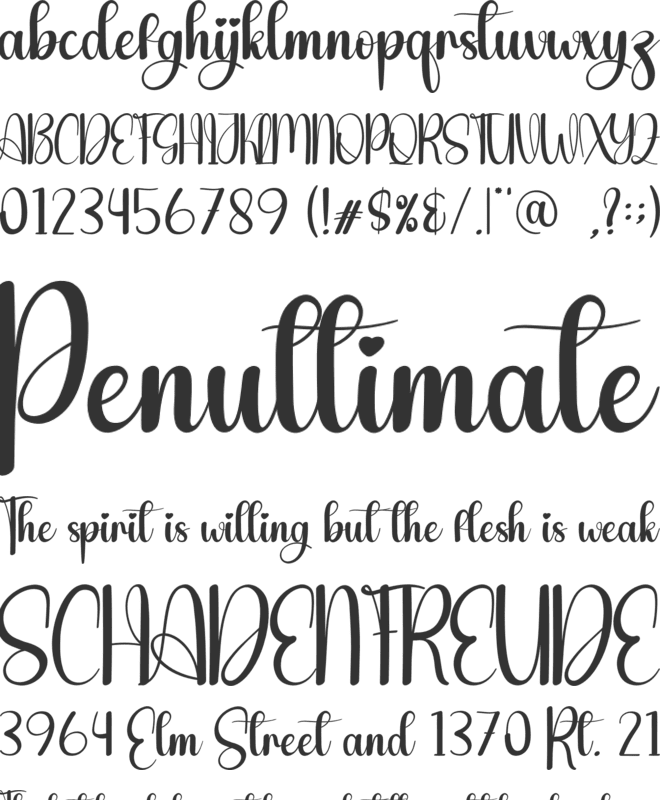 Story Paper font preview