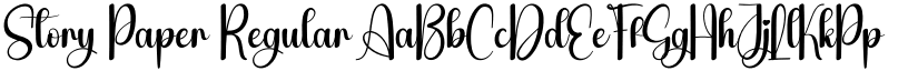 Story Paper Regular font