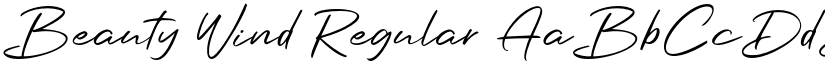 Beauty Wind Regular font