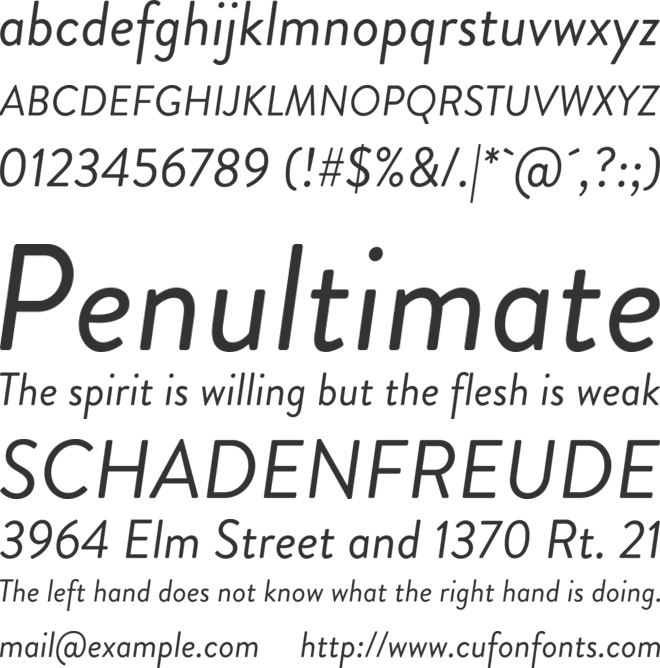 Brandon Grotesque Regular font preview