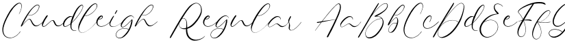 Chudleigh Regular font