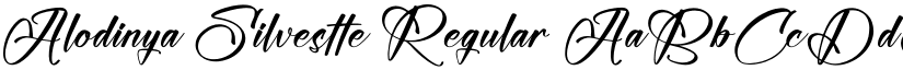 Alodinya Silvestte Regular font