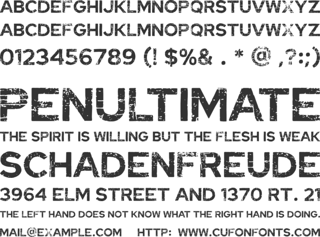 Ecoplan font preview