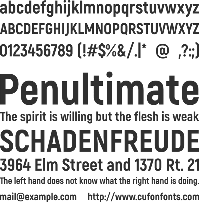 Akrobat ExtraBold font preview