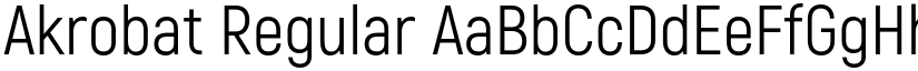 Akrobat Regular font