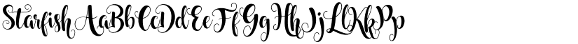 Starfish font