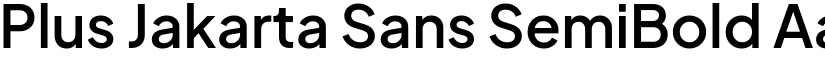 Plus Jakarta Sans SemiBold font