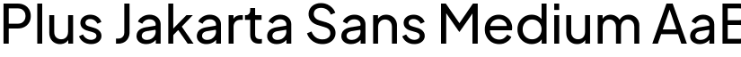 Plus Jakarta Sans Medium font