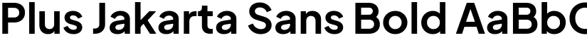 Plus Jakarta Sans Bold font