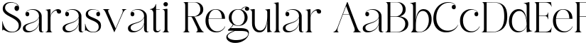 Sarasvati Regular font