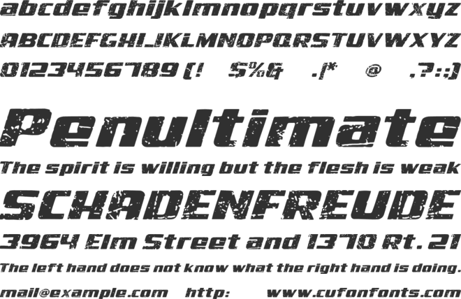 Baygo font preview