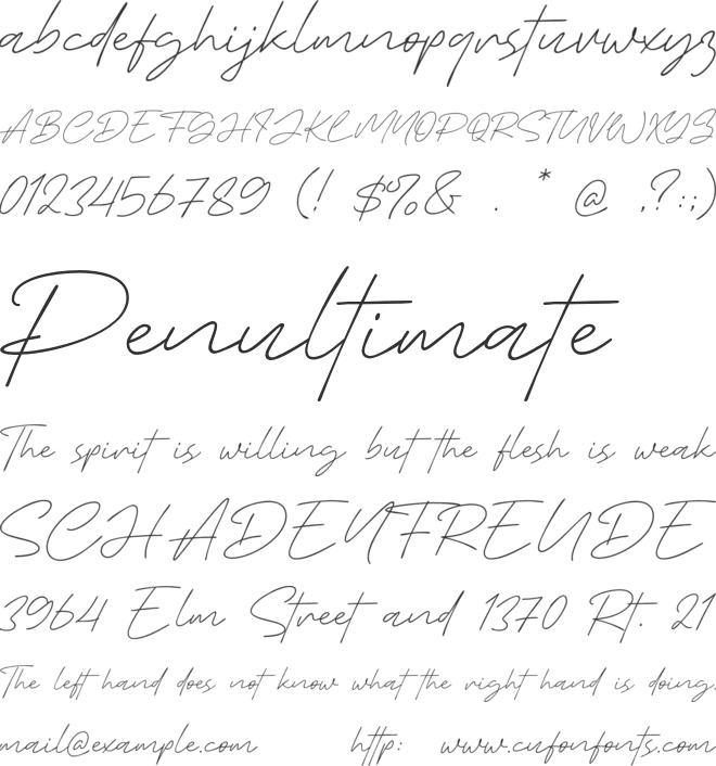 Culture Wind font preview