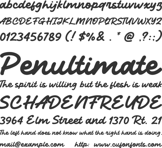 Hypeday font preview