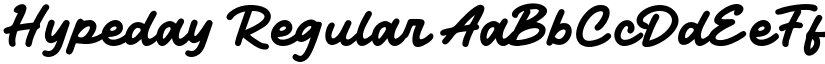 Hypeday Regular font