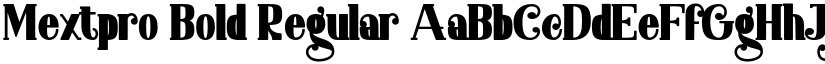 Mextpro Bold Regular font