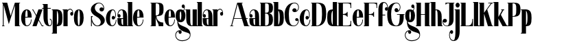 Mextpro Scale Regular font