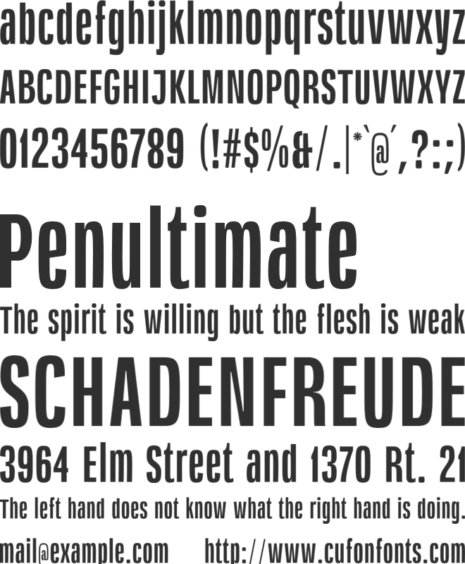 Insigne Display font preview
