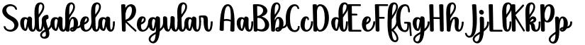 Salsabela Regular font