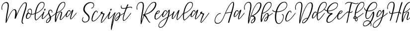 Molisha Script Regular font