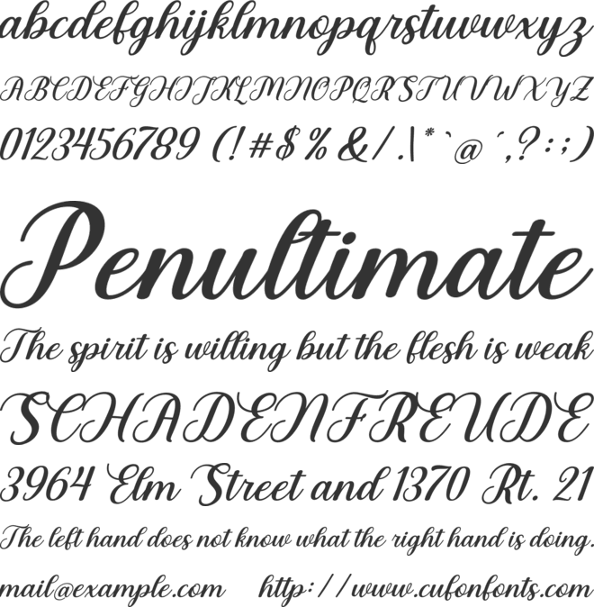 Kesawan Script font preview