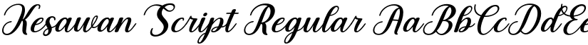 Kesawan Script Regular font