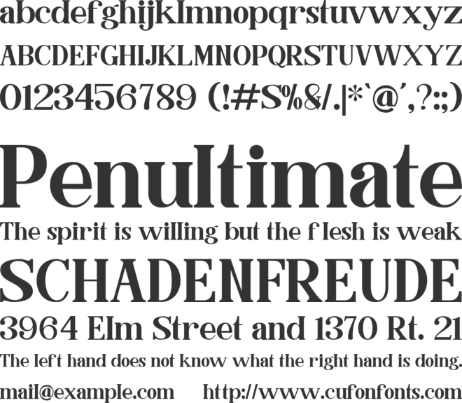 Caster Serif font preview