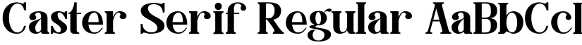 Caster Serif Regular font