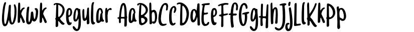 Wkwk Regular font