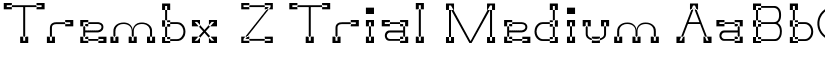 Trembx Z Trial Medium font