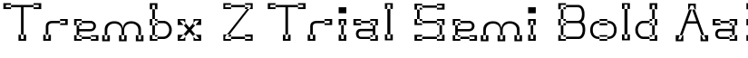 Trembx Z Trial Semi Bold font