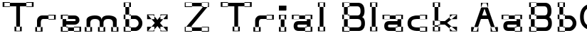 Trembx Z Trial Black font