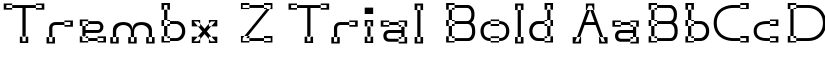Trembx Z Trial Bold font