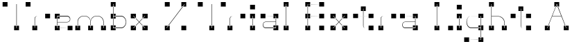 Trembx Z Trial Extra Light font
