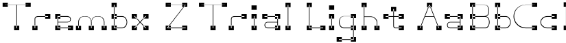 Trembx Z Trial Light font