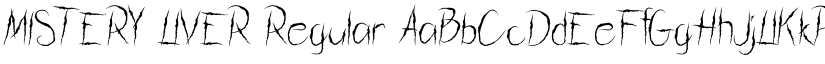 MISTERY LIVER Regular font