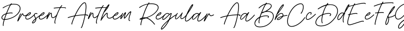 Present Anthem Regular font