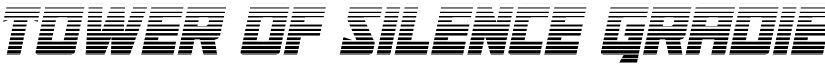 Tower of Silence Gradient Ital Regular font