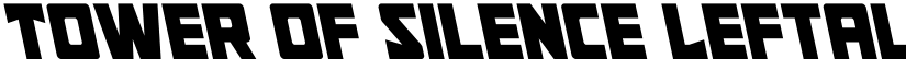 Tower of Silence Leftalic Regular font